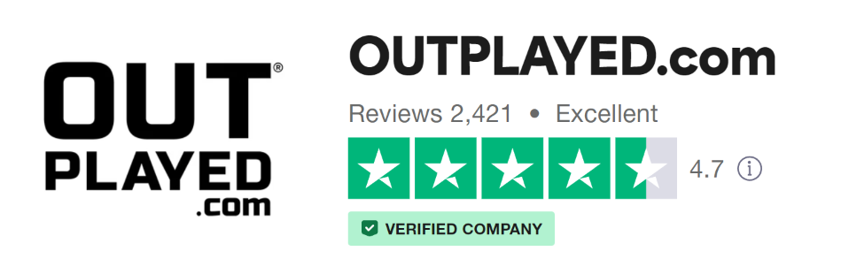 Outplayed's excellent trustpilot rating